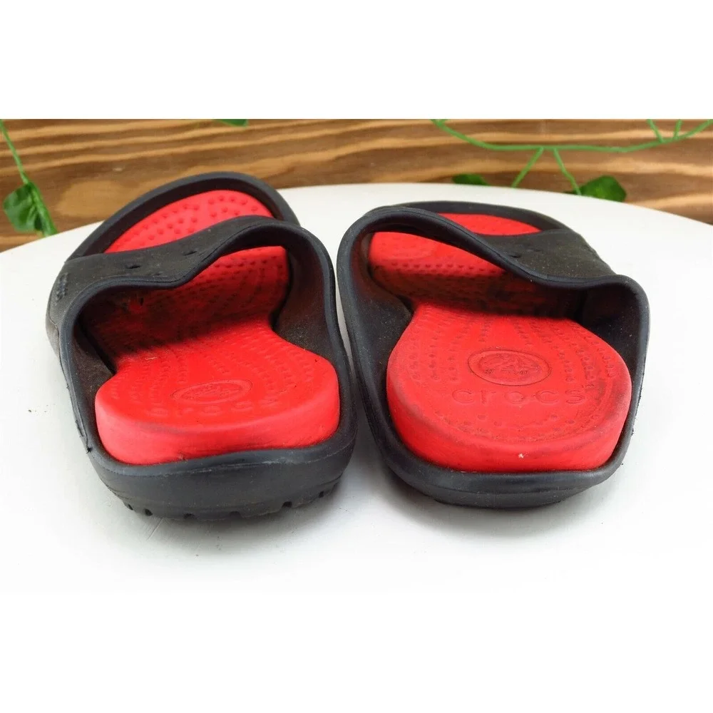 Crocs Toddler Boys 12-13 Medium Red Slide Synthetic‎